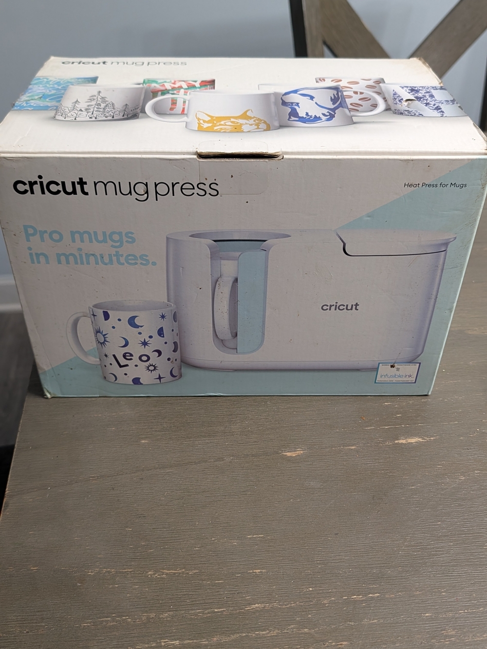 Cricut Mug Press - White with Light Blue Accent